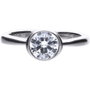 Diamonfire Anneau en Argent de loi avec Circonite 7mm