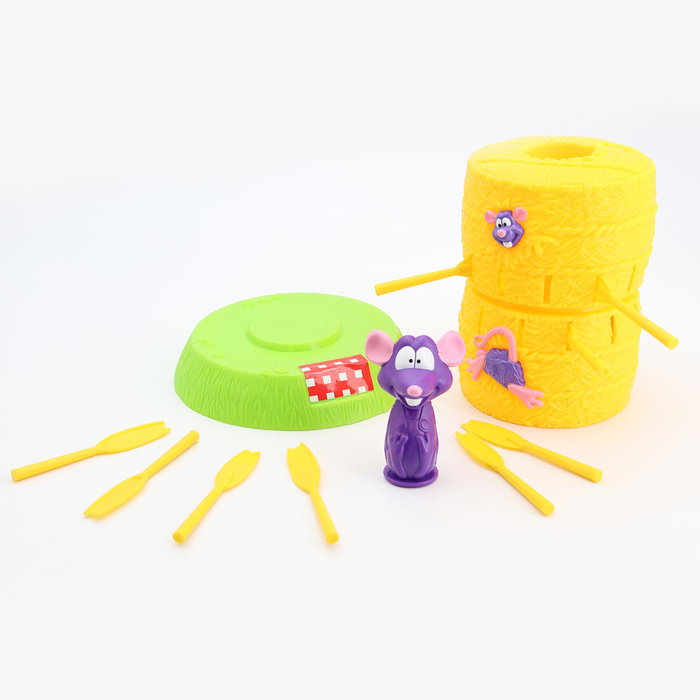 TACHAN La Rata En El Establo Tachan - Jeu de société d'adresse et de hasard pour enfants, jeu d'habileté, développe la motricité fine, à partir de 3 ans, multilingue