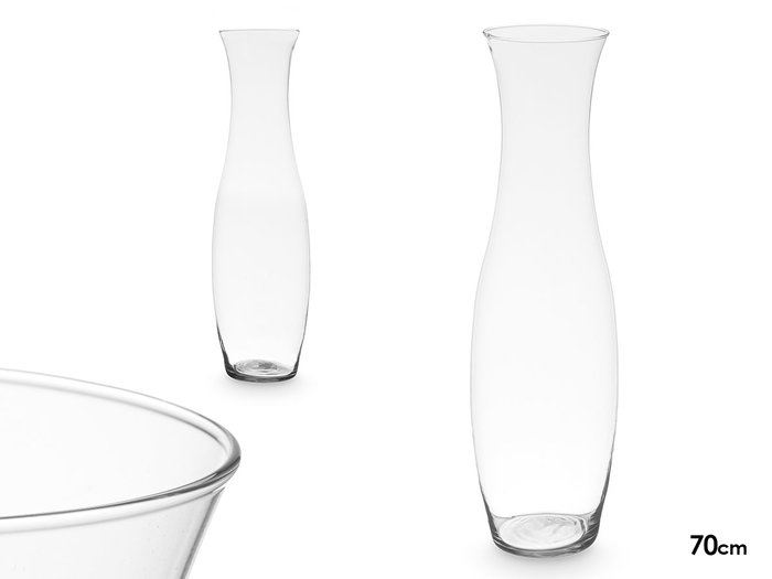 GIFTDECOR Vase en cristal au col étroit 70cm GIFTDECOR Vase en cristal au col étroit 70cm