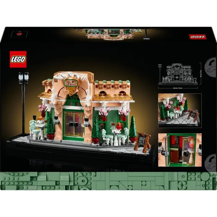 LEGO Icons 10362 Le Café Français - Décoration Parisienne pour Étagère - Set de Construction pour Adultes
