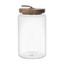 Home Deco Factory Bocal avec Couvercle en Acacia 105 cl