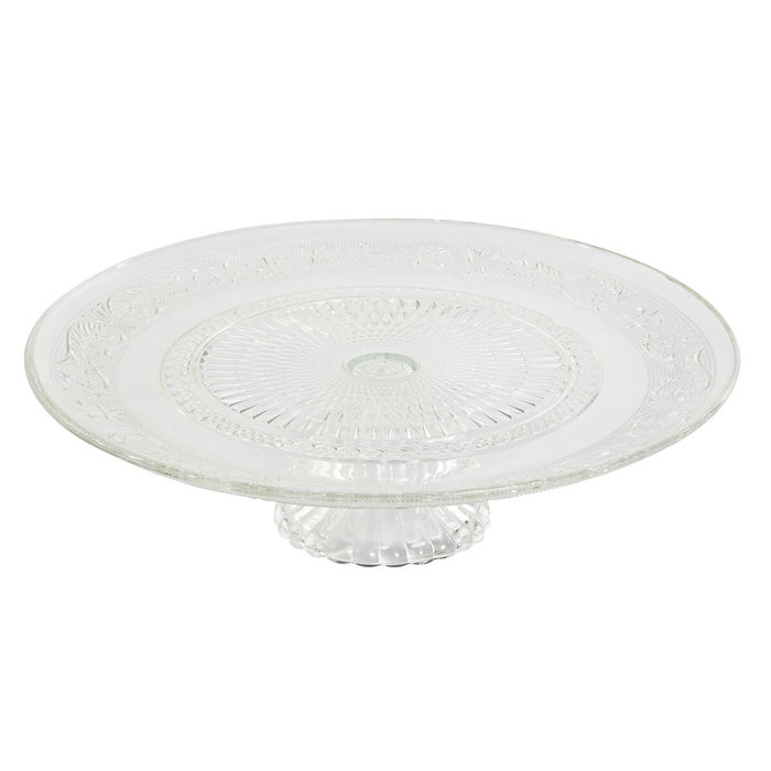 Assiette plate Home ESPRIT Transparent Verre 33 x 33 x 9,4 cm Assiette plate Home ESPRIT Transparent Verre 33 x 33 x 9,4 cm