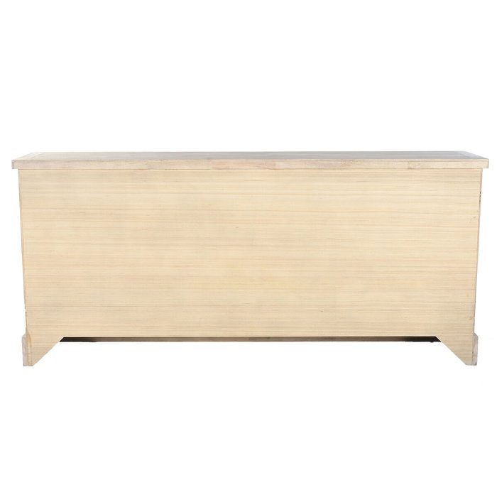 Home ESPRIT Buffet Naturel Bois et Verre