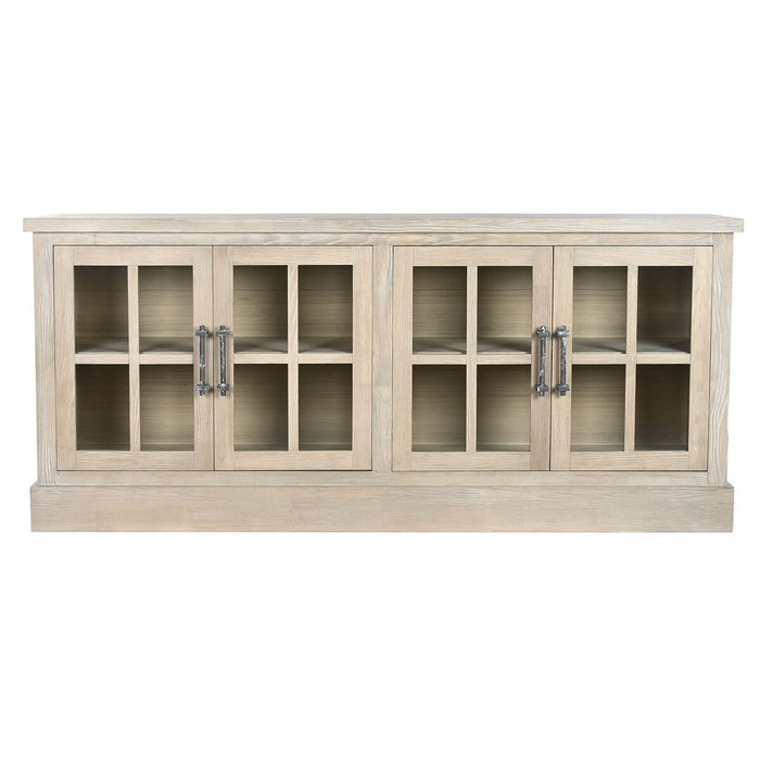 Home ESPRIT Buffet Naturel Bois et Verre