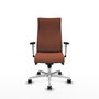 Piqueras Y Crespo Fauteuil Albacete Marron avec Mécanisme Synchro et Base Aluminium