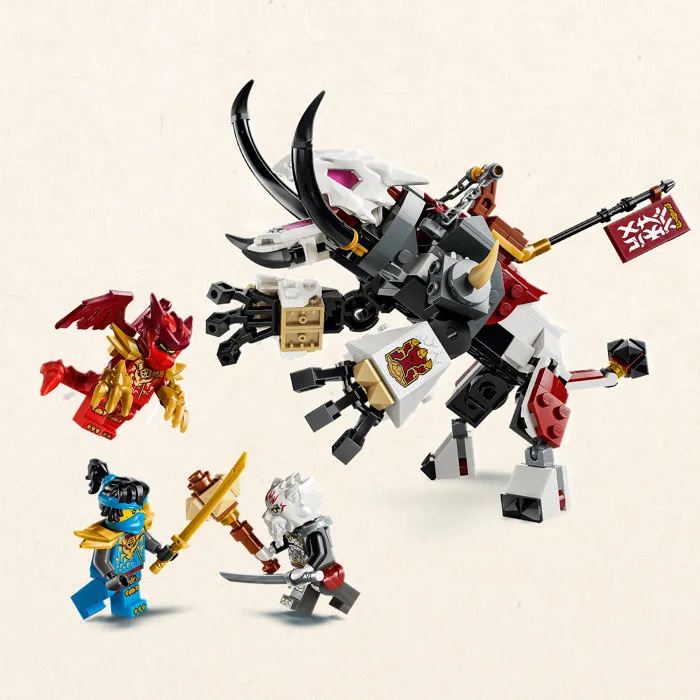 LEGO NINJAGO 71863 Zilvar et Grimtak la Bête Draconique - Jouet Ninja dès 7 ans