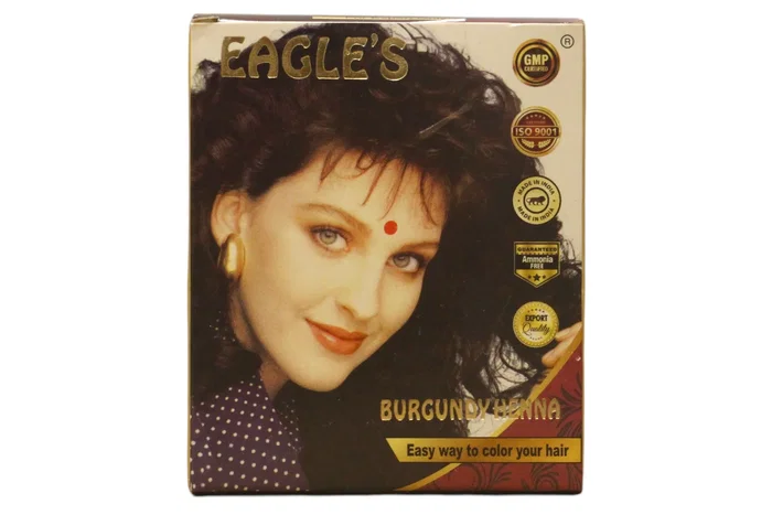 Eagles Henna Hair Color Burgundy (6 pièces de 10 g) Eagles Henna Hair Color Burgundy (6 pièces de 10 g)