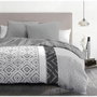 Home Linge Passion Parure de couette ETHNO Gris 220 x 240 cm
