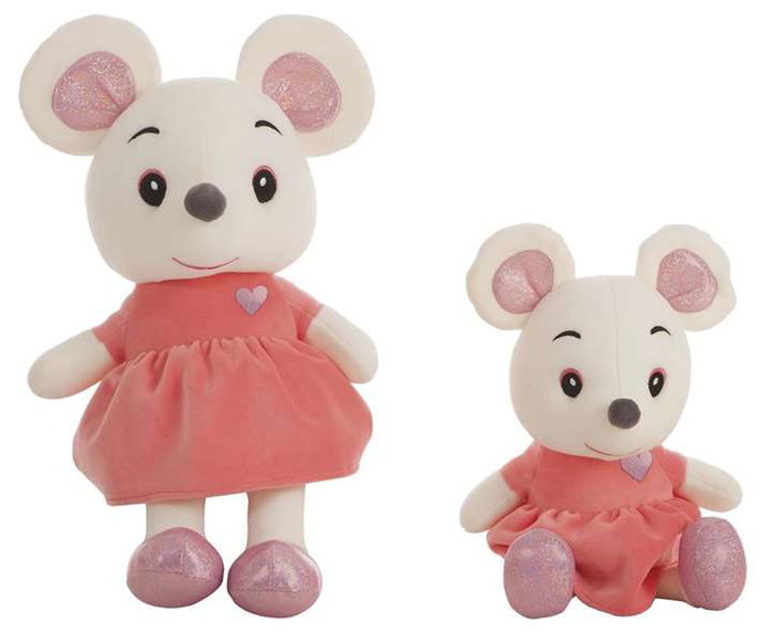 Creaciones Llopis - Rat peluche Ratita Presumida 45 cm en polyester - Jouet pour bébé