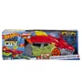 Hot Wheels City Transporteur Dragon Lanceur 2-en-1 - Camion Transport avec Ailes, Rampe et Lanceur Intégré - Pour Enfants Dès 3 Ans