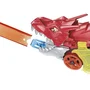 Hot Wheels City Transporteur Dragon Lanceur 2-en-1 - Camion Transport avec Ailes, Rampe et Lanceur Intégré - Pour Enfants Dès 3 Ans