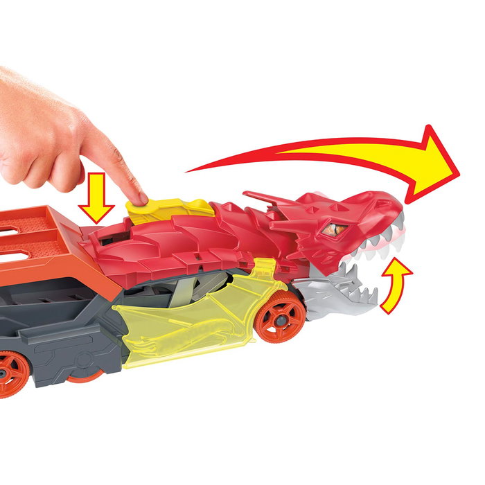 Hot Wheels City Transporteur Dragon Lanceur 2-en-1 Hot Wheels City Transporteur Dragon Lanceur 2-en-1