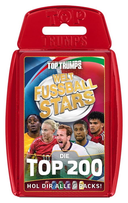 Winning Moves World Football Stars Jeu de Cartes 200 Pack - Allemand