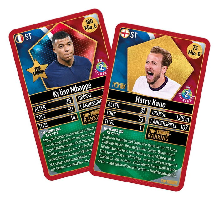 Winning Moves World Football Stars Jeu de Cartes 200 Pack - Allemand