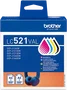 Brother LC521VAL Multipack Noir, Cyan, Magenta, Jaune