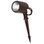Projecteur LED avec piquet pour jardin 12 W 2700 K Marron