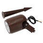 Projecteur LED avec piquet pour jardin 12 W 2700 K Marron