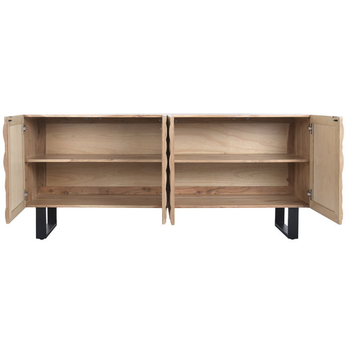 Home ESPRIT Buffet Métal Acacia