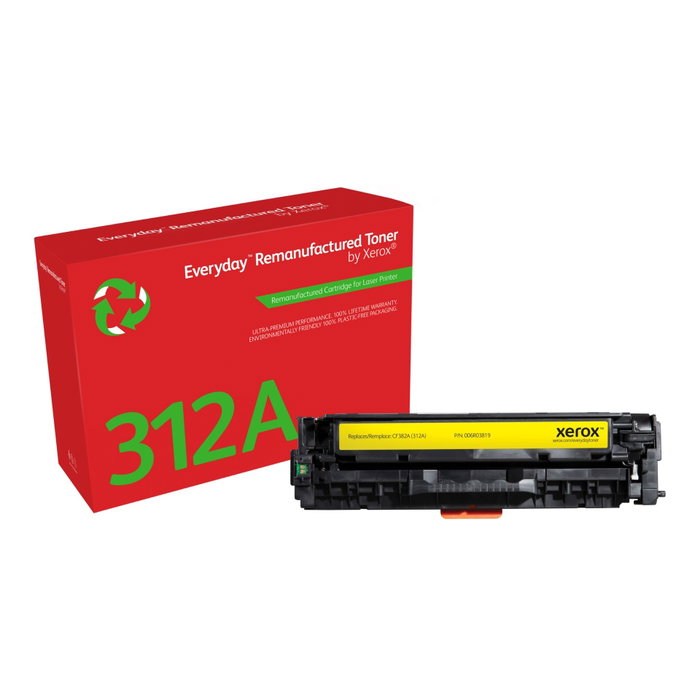 Xerox Everyday Yellow Toner Remanufactured pour HP CF382A Xerox Everyday Yellow Toner Remanufactured pour HP CF382A