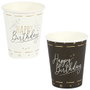 Party Time Lot de 6 Verres en Carton Anniversaire 200 ml