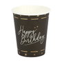 Party Time Lot de 6 Verres en Carton Anniversaire 200 ml