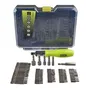 Ryobi Coffret Tournevis à Cliquet 59 Accessoires PH PZ SL HEX TX RAK59SD pour Vissage et Boulonnage