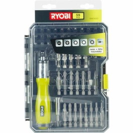 Ryobi RAK59SD Coffret de vissage 59 accessoires avec tournevis à cliquet