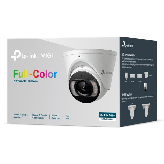 TP-Link IP Caméra InSight S445 (2,8 mm) - Caméra de surveillance intérieure/extérieure IP, modèle INSIGHT S445