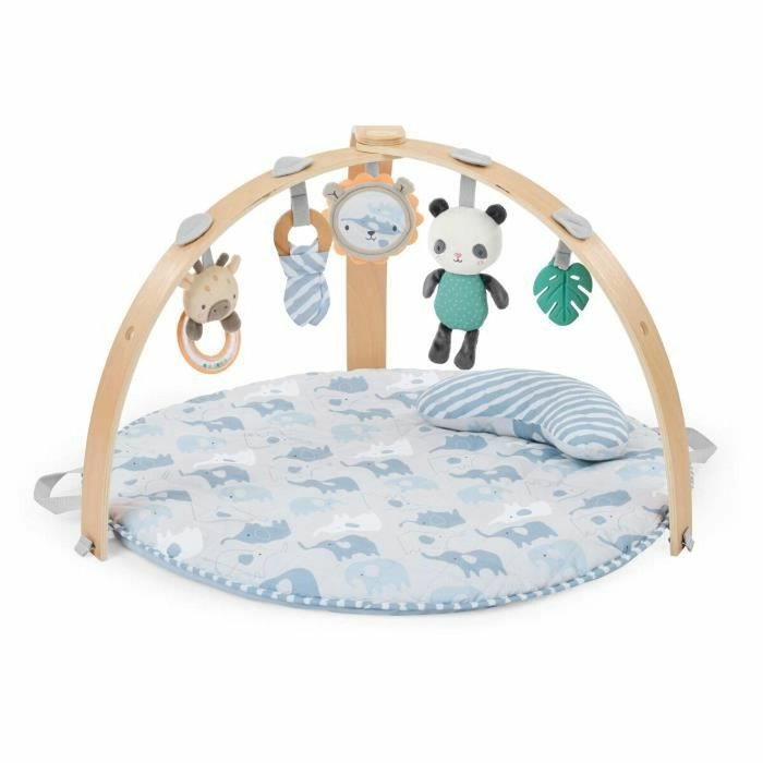 Ingenuity Tapis d'éveil Cosy Spot Elephant Bleu et Bois Ingenuity Tapis d'éveil Cosy Spot Elephant Bleu et Bois