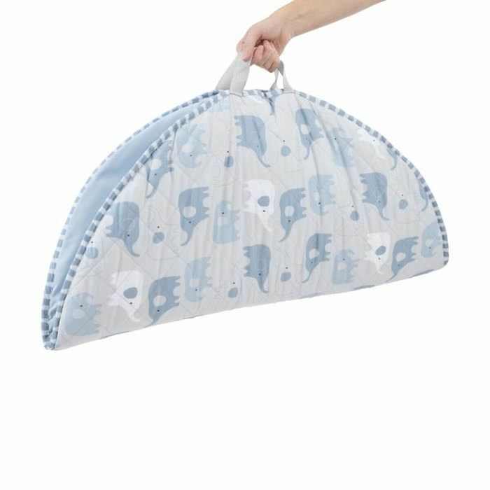 Ingenuity Tapis d'éveil Cosy Spot Elephant Bleu et Bois Ingenuity Tapis d'éveil Cosy Spot Elephant Bleu et Bois