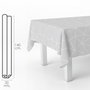 ORYX Nappe en rouleau géométrique gris 140 cm x 20 m