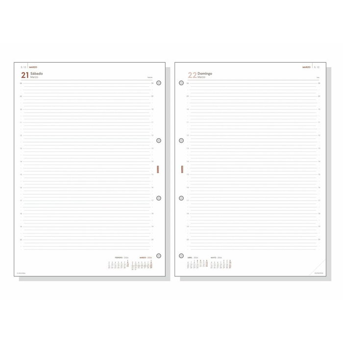 Recharge pour agenda Finocam OPEN R4098 A4 2026 21 x 29,7 cm