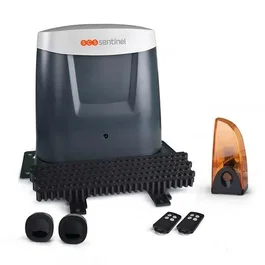 SCS Sentinel OpenGate 3 - Kit moteur de portail coulissant 24V, jusqu'à 5 m et 500 kg avec crémaillères et télécommandes