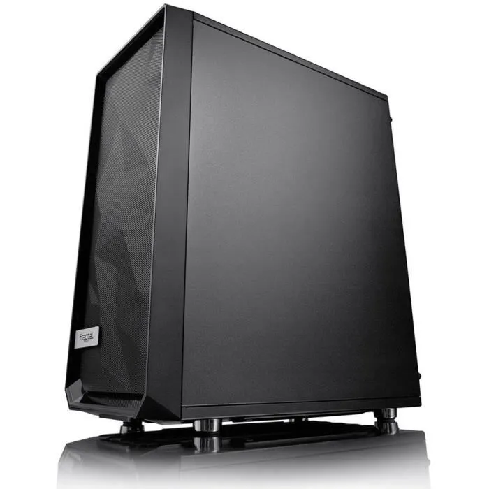 Fractal Design FD-CA-MESH-C-BKO Boitier PC ATX Meshify C - Panneau Lateral Plein Noir - Mesh pour Ventilation Optimale - Filtres Amovibles - Espace de Stockage HDD/SSD