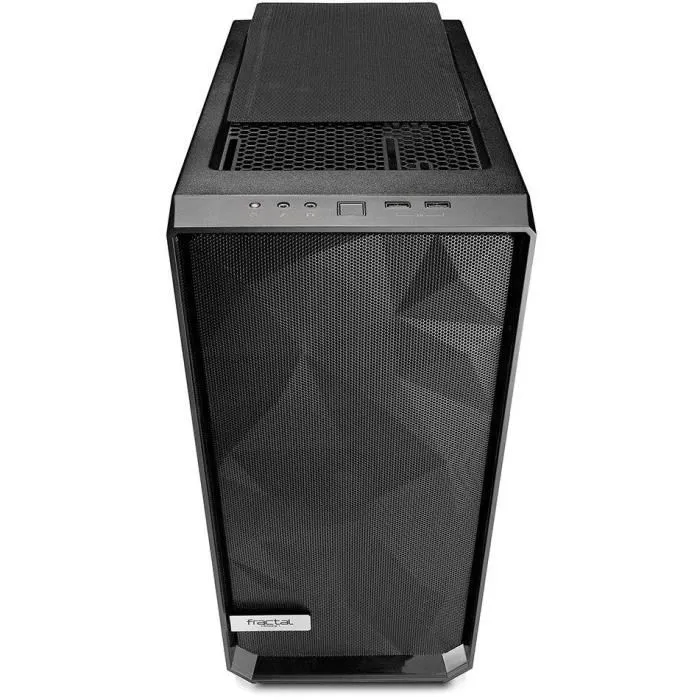 Fractal Design FD-CA-MESH-C-BKO Boitier PC ATX Meshify C - Panneau Lateral Plein Noir - Mesh pour Ventilation Optimale - Filtres Amovibles - Espace de Stockage HDD/SSD