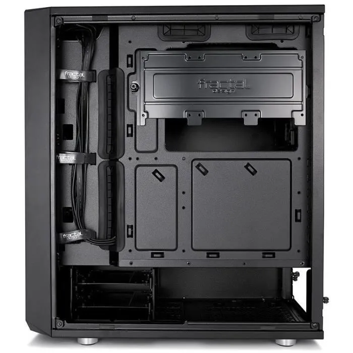 Fractal Design FD-CA-MESH-C-BKO Boitier PC ATX Meshify C - Panneau Lateral Plein Noir - Mesh pour Ventilation Optimale - Filtres Amovibles - Espace de Stockage HDD/SSD