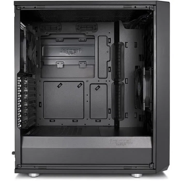 Fractal Design FD-CA-MESH-C-BKO Boitier PC ATX Meshify C - Panneau Lateral Plein Noir - Mesh pour Ventilation Optimale - Filtres Amovibles - Espace de Stockage HDD/SSD