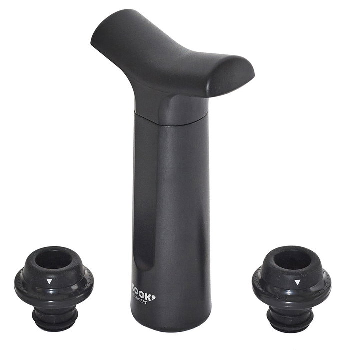 Cook Concept Pompe à vide pour bouteille avec 2 bouchons