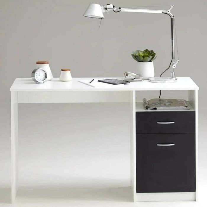 FMD Bureau JACKSON Blanc/Noir