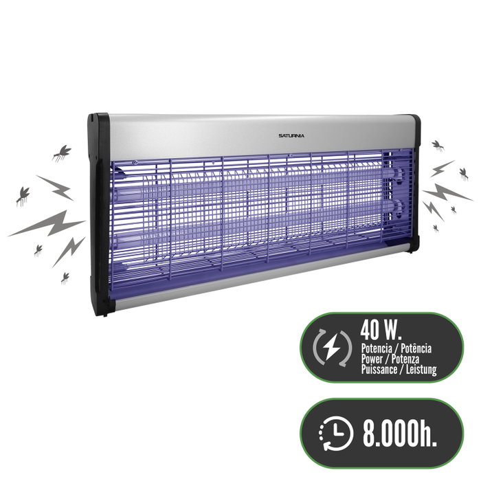 SATURNIA Exterminateur Électrique d'Insectes 40 W