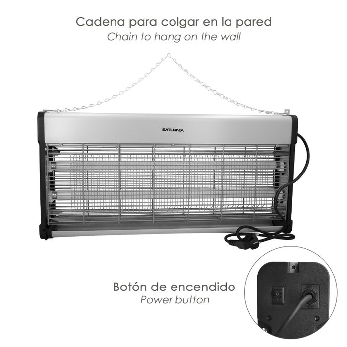 SATURNIA Exterminateur Électrique d'Insectes 40 W