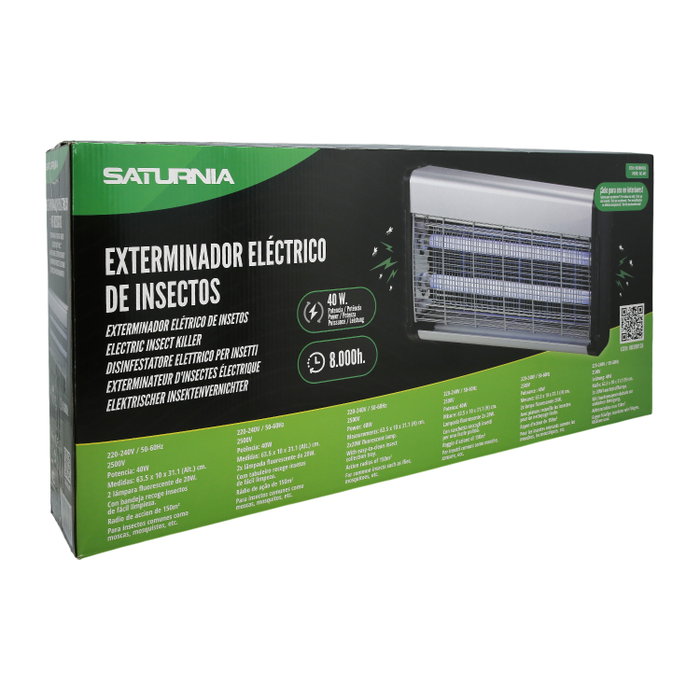 SATURNIA Exterminateur Électrique d'Insectes 40 W