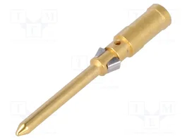 HARTING Contact mâle industriel Han® D, alliage cuivré nickelé et doré