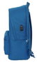 Safta Mochila Double Sac à Dos pour Ordinateur Portable 15,6 Pouces + Port USB Charging Real Madrid pour Fille Bleu 31x44x18 cm