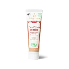 BALLOT-FLURIN Dentifrice Sonrisa Bio 50 ml - Purifiant, sans fluor et au propolis, pour dents et gencives saines - Convient aux enfants dès 36 mois