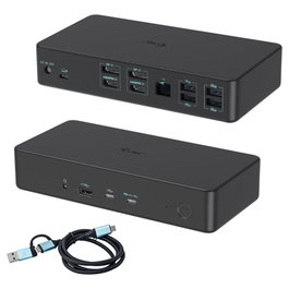 I-Tec Docking Station 14-en-1 USB-C Thunderbolt 3 DisplayLink PD 100W Double HDMI DisplayPort Noir