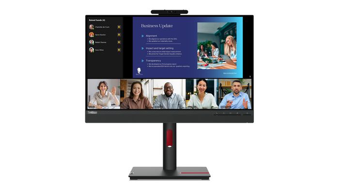 Lenovo ThinkVision T24v-30 Raven Black 23,8 pouces Full HD IPS 75 Hz 4 ms 250 cd/m² Edition 63D8MAT3EU