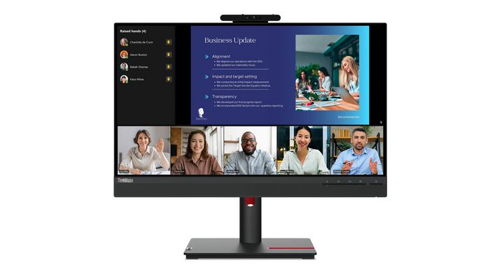 Lenovo ThinkVision T24v-30 Raven Black 23,8 pouces Full HD IPS 75 Hz 4 ms 250 cd/m² Edition 63D8MAT3EU