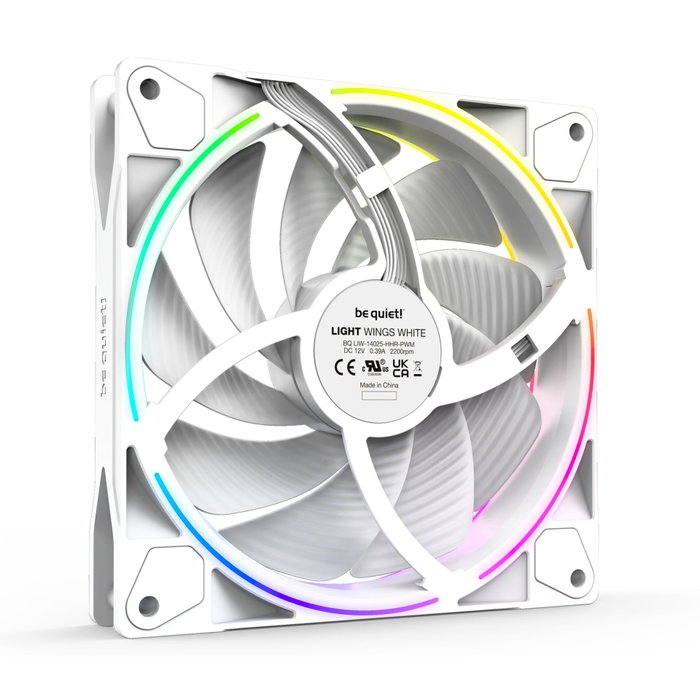 be quiet! Light Wings White 140mm PWM High-Speed (Pack de 3) White