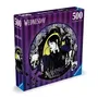 Ravensburger - Puzzle rond 500 pièces - Mercredi Addams (Dessins animés et BD) - À partir de 10 ans
